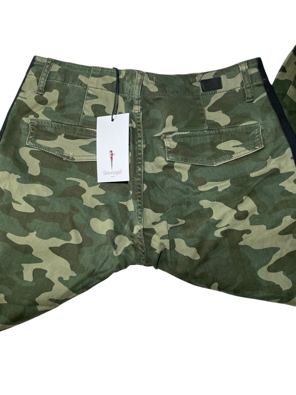Skinnygirl Utility Jogger Camo Pants NWT Size 31/12 Side Stripe Trendy - Picture 10 of 11